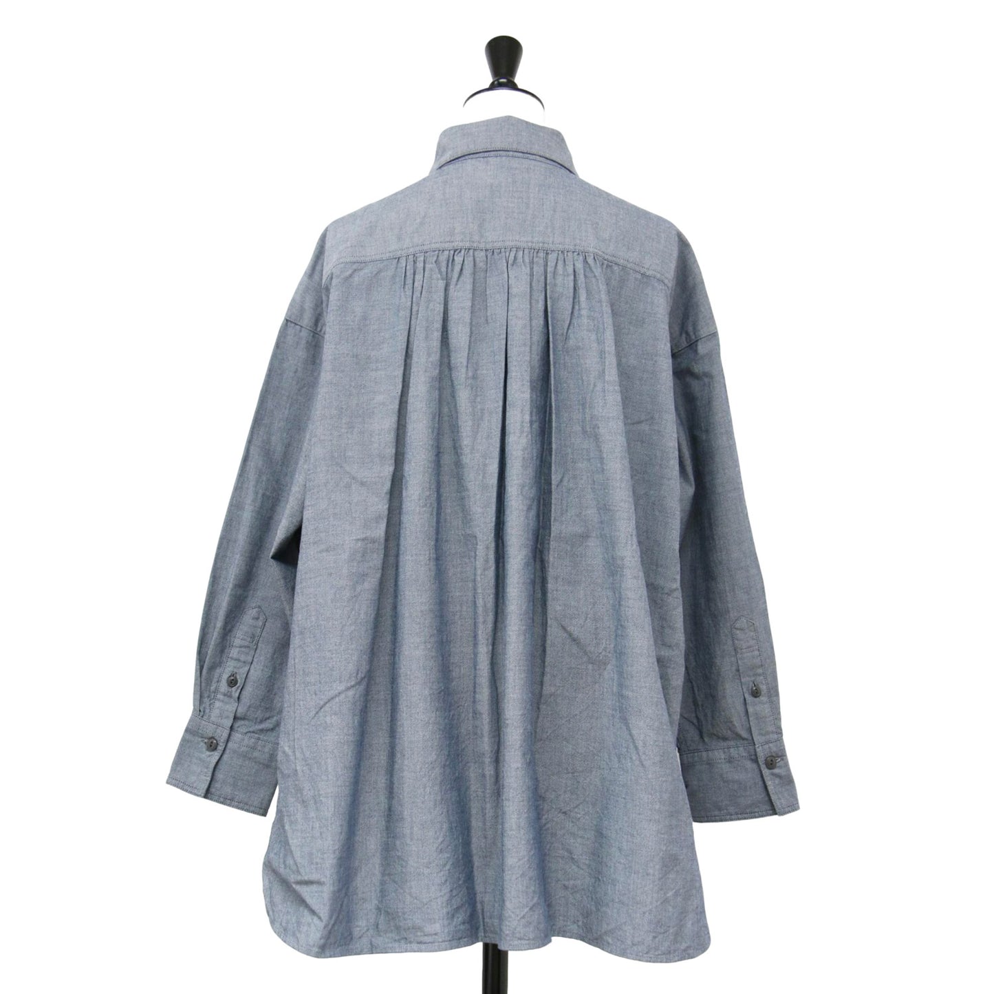 23春夏 コットン ダンガリー シャツ / COTTON DUNGAREE SHIRT 長袖 レギュラーカラー オーバーサイズ