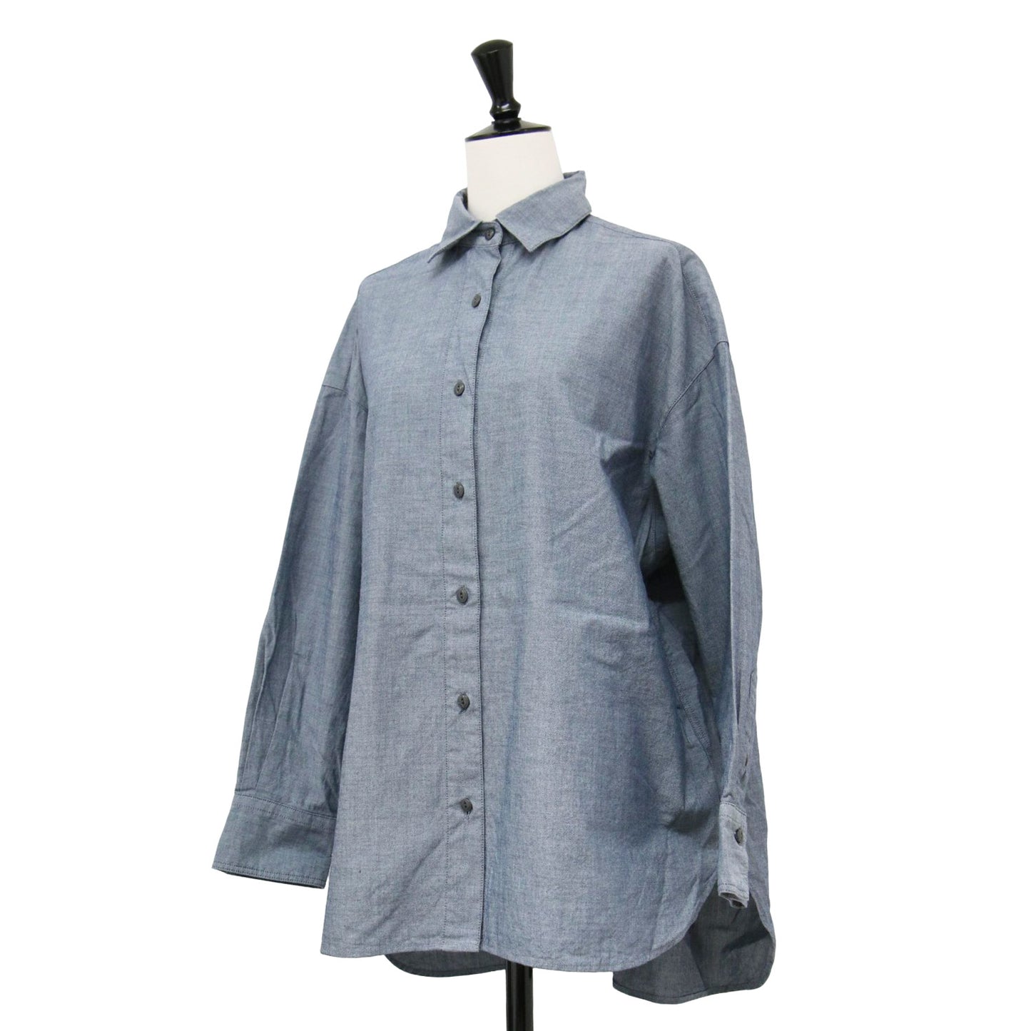 23春夏 コットン ダンガリー シャツ / COTTON DUNGAREE SHIRT 長袖 レギュラーカラー オーバーサイズ