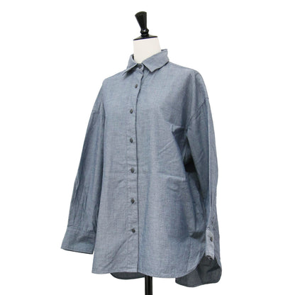 23春夏 コットン ダンガリー シャツ / COTTON DUNGAREE SHIRT 長袖 レギュラーカラー オーバーサイズ