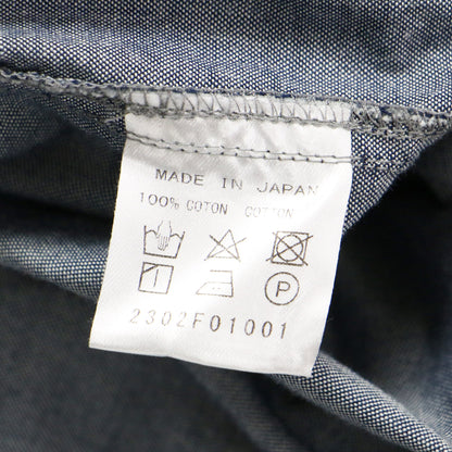 23春夏 コットン ダンガリー シャツ / COTTON DUNGAREE SHIRT 長袖 レギュラーカラー オーバーサイズ