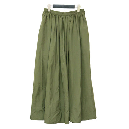 24秋冬 タフタ ロング スカート / ギャザー ボリューム ポリエステル