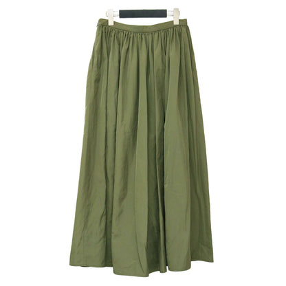 24秋冬 タフタ ロング スカート / ギャザー ボリューム ポリエステル