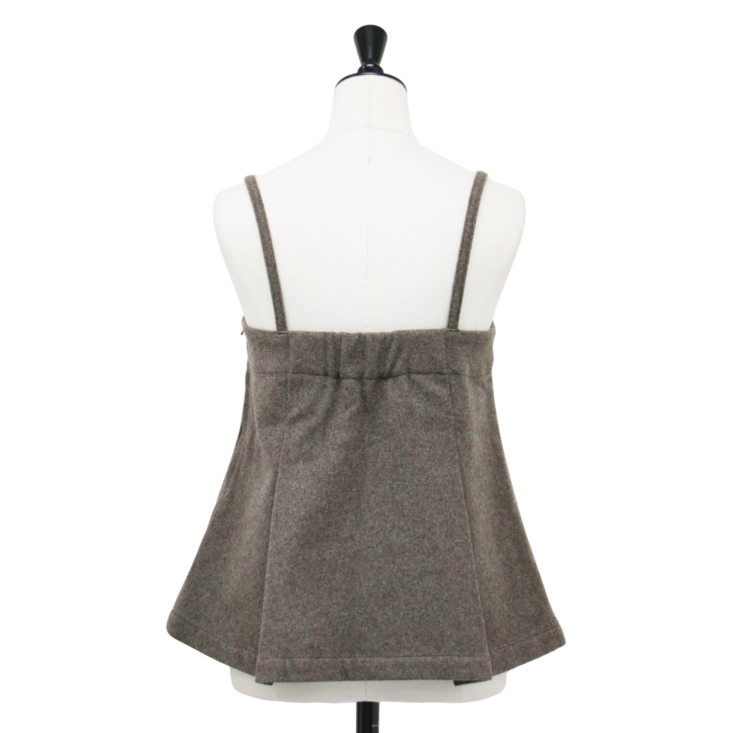 24秋冬 ウール メルトン キャミソール トップス / ブラウス Aライン スリット タック