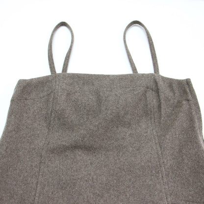 24秋冬 ウール メルトン キャミソール トップス / ブラウス Aライン スリット タック