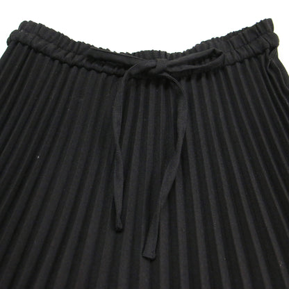 ストリング プリーツ スカート / String pleated skirt ロング フレア ウエストゴム