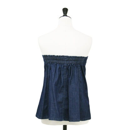 24春夏 6oz デニム ビスチェ / ベアトップ コットン