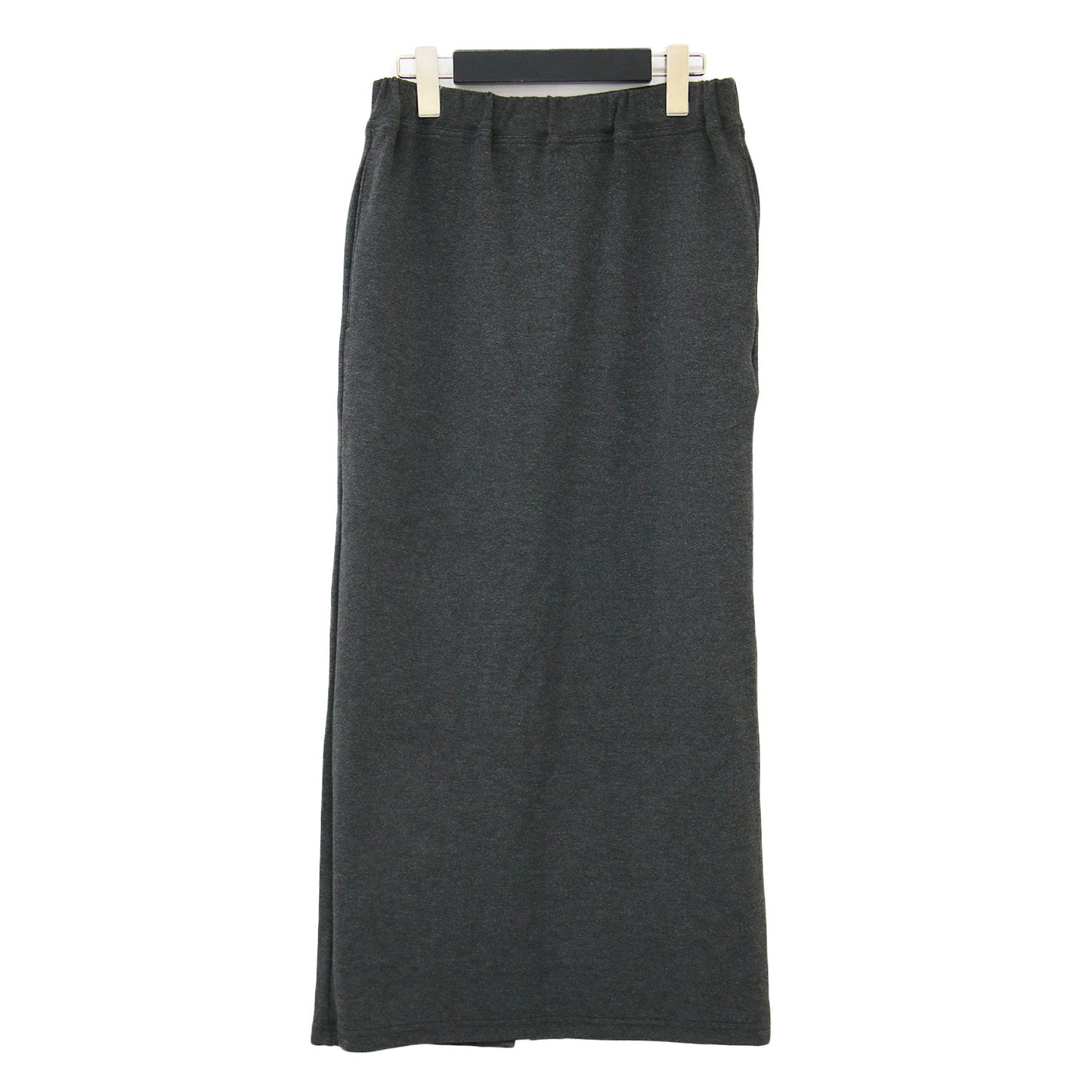 バックスリット スカート / BACK SLIT SKIRT ロング タイト ストレッチ ダブルフェイス