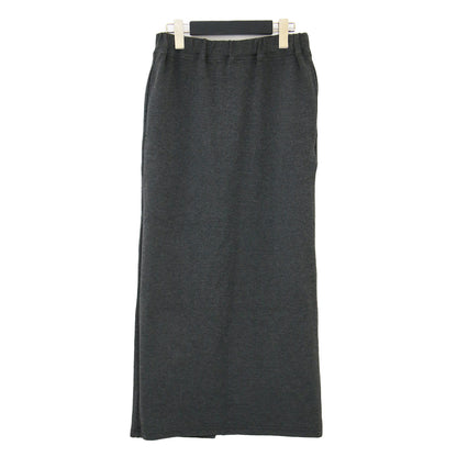 バックスリット スカート / BACK SLIT SKIRT ロング タイト ストレッチ ダブルフェイス