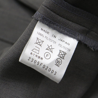 23秋冬 ツイル ストレッチ ベスト / TWILL STRETCH VEST ジレ ノーカラー クルーネック ベルト付き