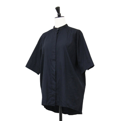 ショートスリーブ シャツ / SHORT SLEEVE SHIRT ブラウス 半袖 バンドカラー コットン