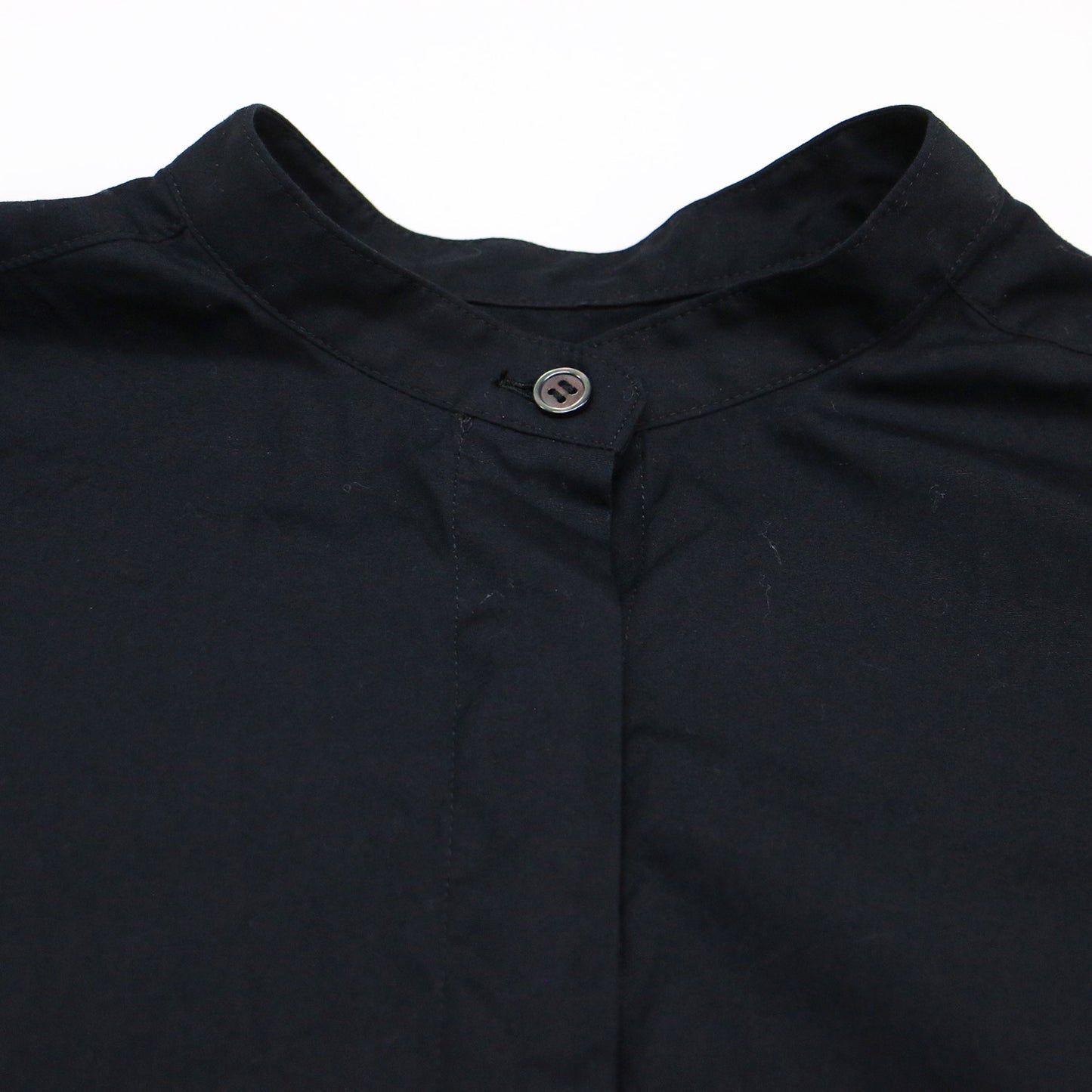 ショートスリーブ シャツ / SHORT SLEEVE SHIRT ブラウス 半袖 バンドカラー コットン