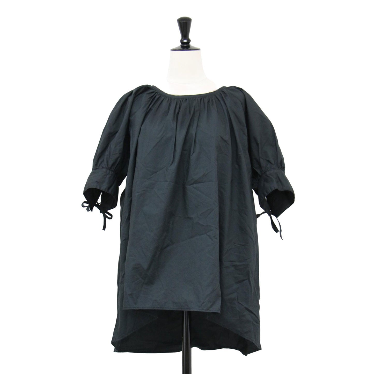 22秋冬 パフスリーブ ブラウス / PUFF SLEEVE BLOUS 5分袖 ギャザー コットン