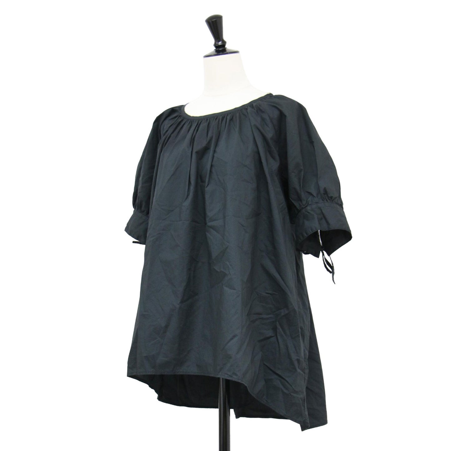 22秋冬 パフスリーブ ブラウス / PUFF SLEEVE BLOUS 5分袖 ギャザー コットン