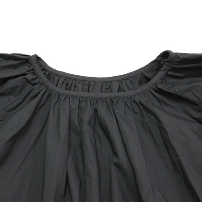 22秋冬 パフスリーブ ドレス / PUFF SLEEVE DRESS ワンピース ロング丈 半袖 ギャザー コットン