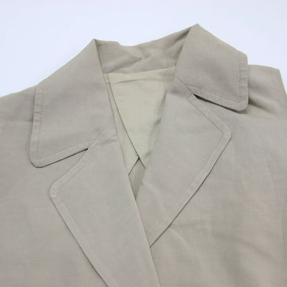 24春夏 テーラード ロング ジレ / ベスト オーバーサイズ リネン