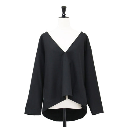Vネック プルオーバー ブラウス / VNECK PULLOVER BLOUSE 長袖 ストレッチ
