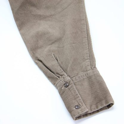 コーデュロイ オーバーサイズ シャツ / 長袖 レギュラーカラー コットン