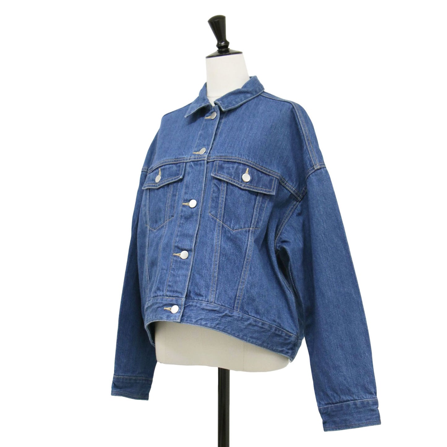 デニム ジャケット / Gジャン 長袖 オーバーサイズ コットン