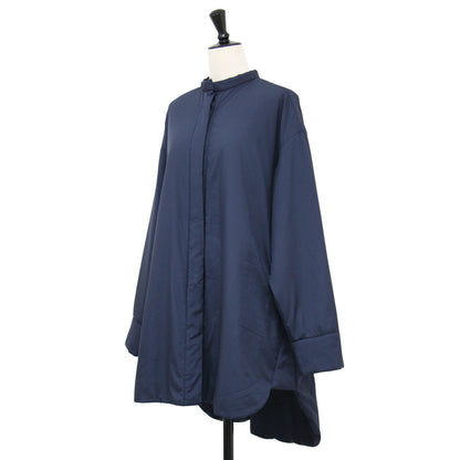 21AW バンドカラー シャツ / Band collor shirts 長袖 中綿 ラウンドヘム