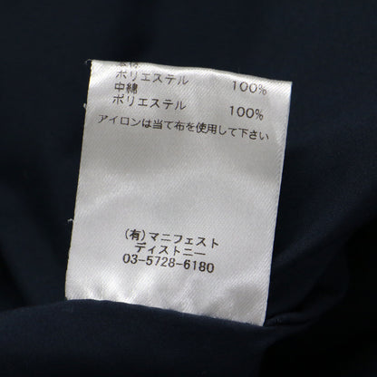 21AW バンドカラー シャツ / Band collor shirts 長袖 中綿 ラウンドヘム