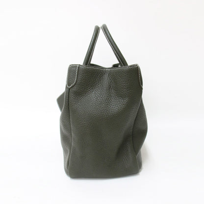 レザー トートバッグ / ハンドバッグ ネームタグ付き 牛革 本革