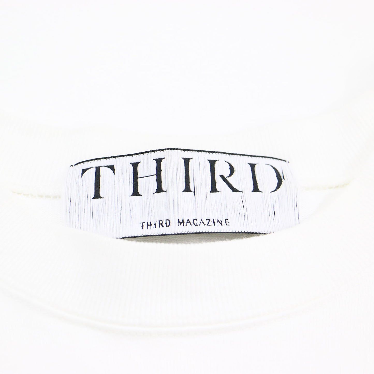 ロゴ ショートスリーブ Tシャツ / カットソー 半袖 クルーネック スリット コットン