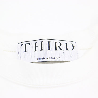 ロゴ ショートスリーブ Tシャツ / カットソー 半袖 クルーネック スリット コットン