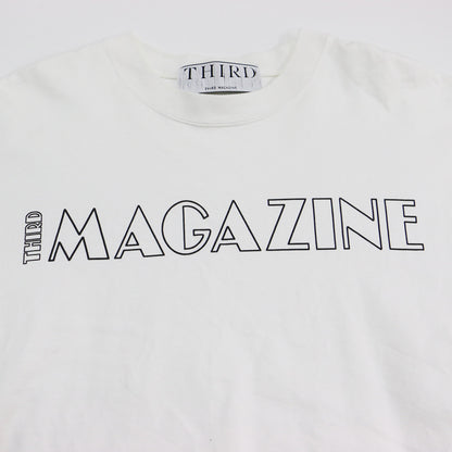 ロゴ ショートスリーブ Tシャツ / カットソー 半袖 クルーネック スリット コットン