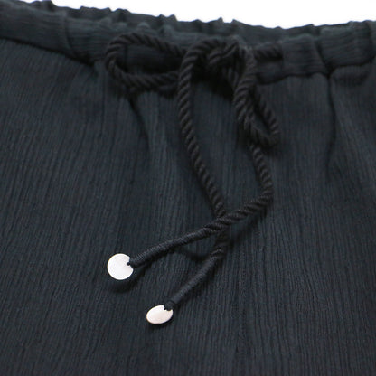 25春夏 楊柳 ストレッチ イージーパンツ / ストレート ウエストゴム コットン