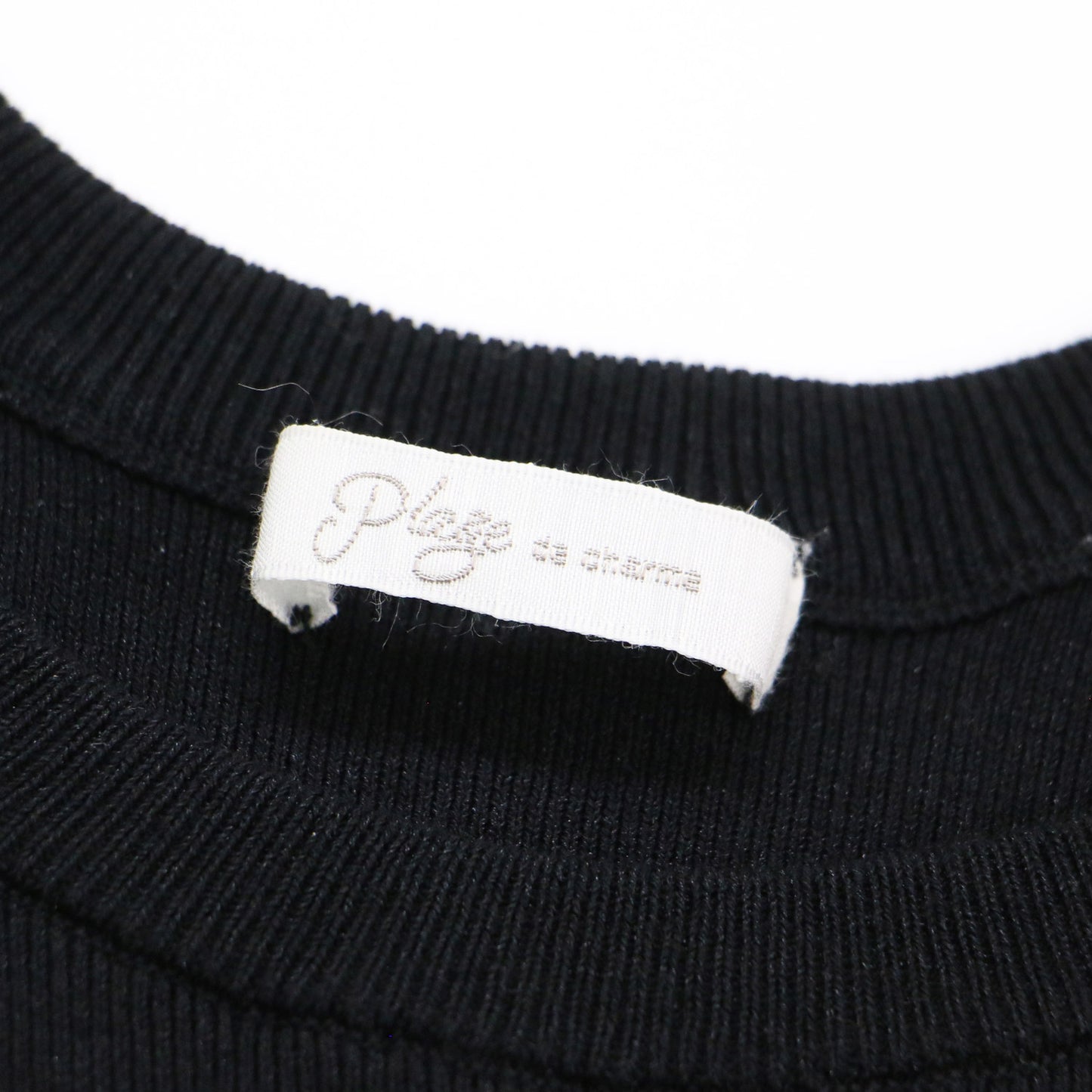 22秋冬 ニット Tシャツ / プルオーバー クルーネック 半袖 リブ編み