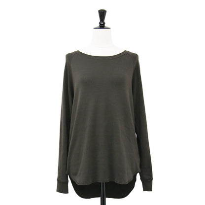 24秋冬 プレミアムフライス ロング Tシャツ / カットソー クルーネック 長袖 コットン