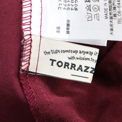 20春夏 バックコンシャス ワンピース / ミディ丈 Vネック 半袖 Iライン バックオープン コットン