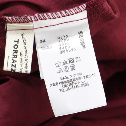 20春夏 バックコンシャス ワンピース / ミディ丈 Vネック 半袖 Iライン バックオープン コットン