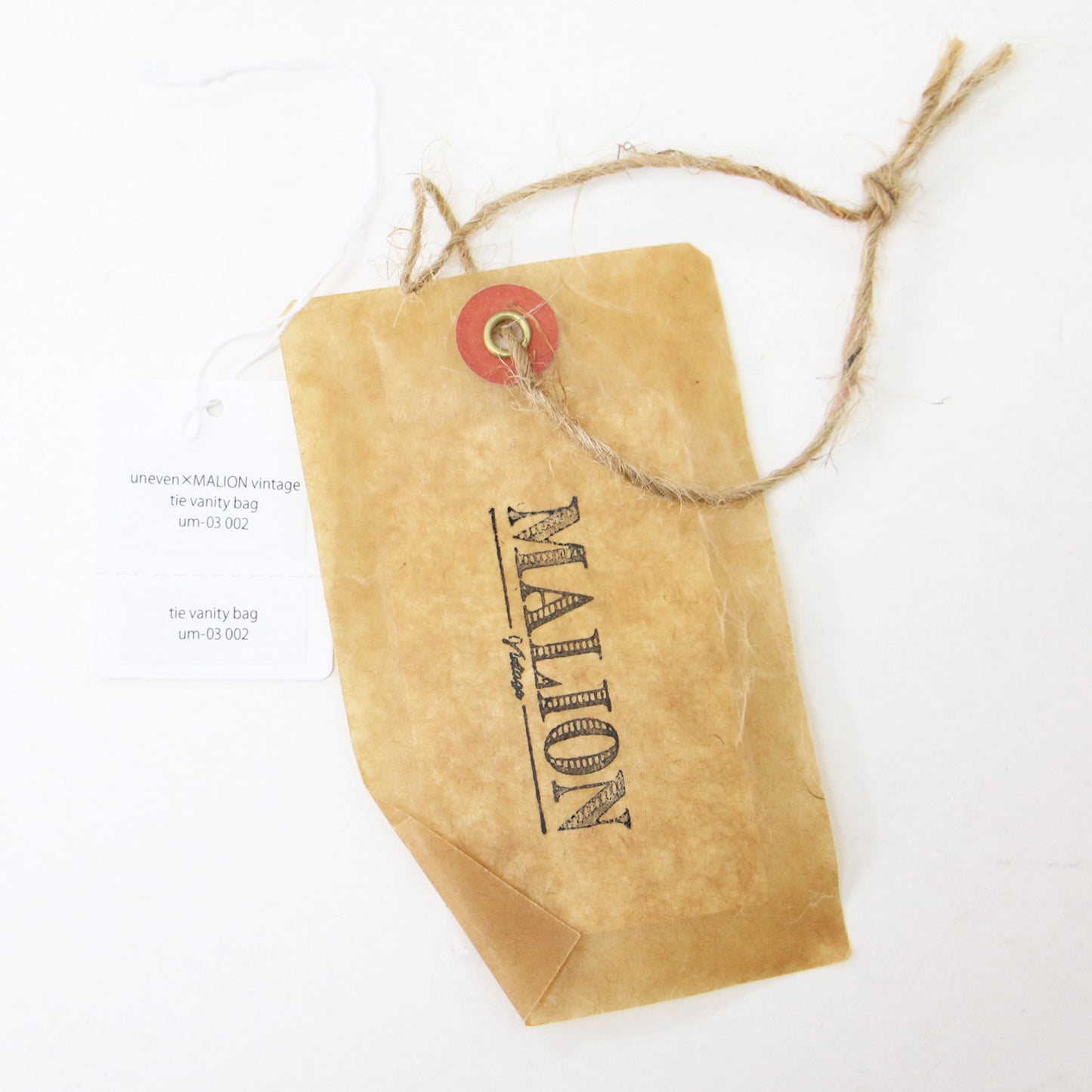 × uneven 別注 ヴィンテージ タイ バニティ バッグ / vintage tie vanity bag ポーチ ネクタイ リメイク パッチワーク