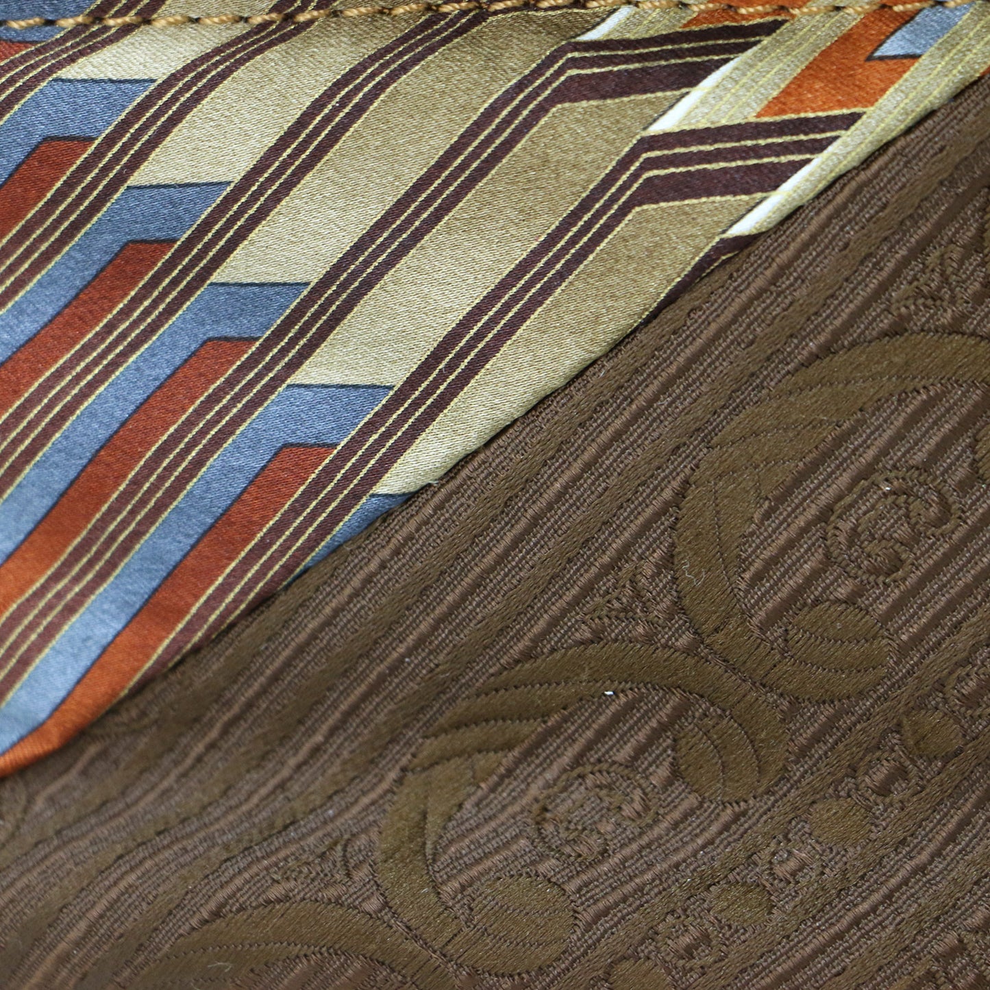 × uneven 別注 ヴィンテージ タイ バニティ バッグ / vintage tie vanity bag ポーチ ネクタイ リメイク パッチワーク