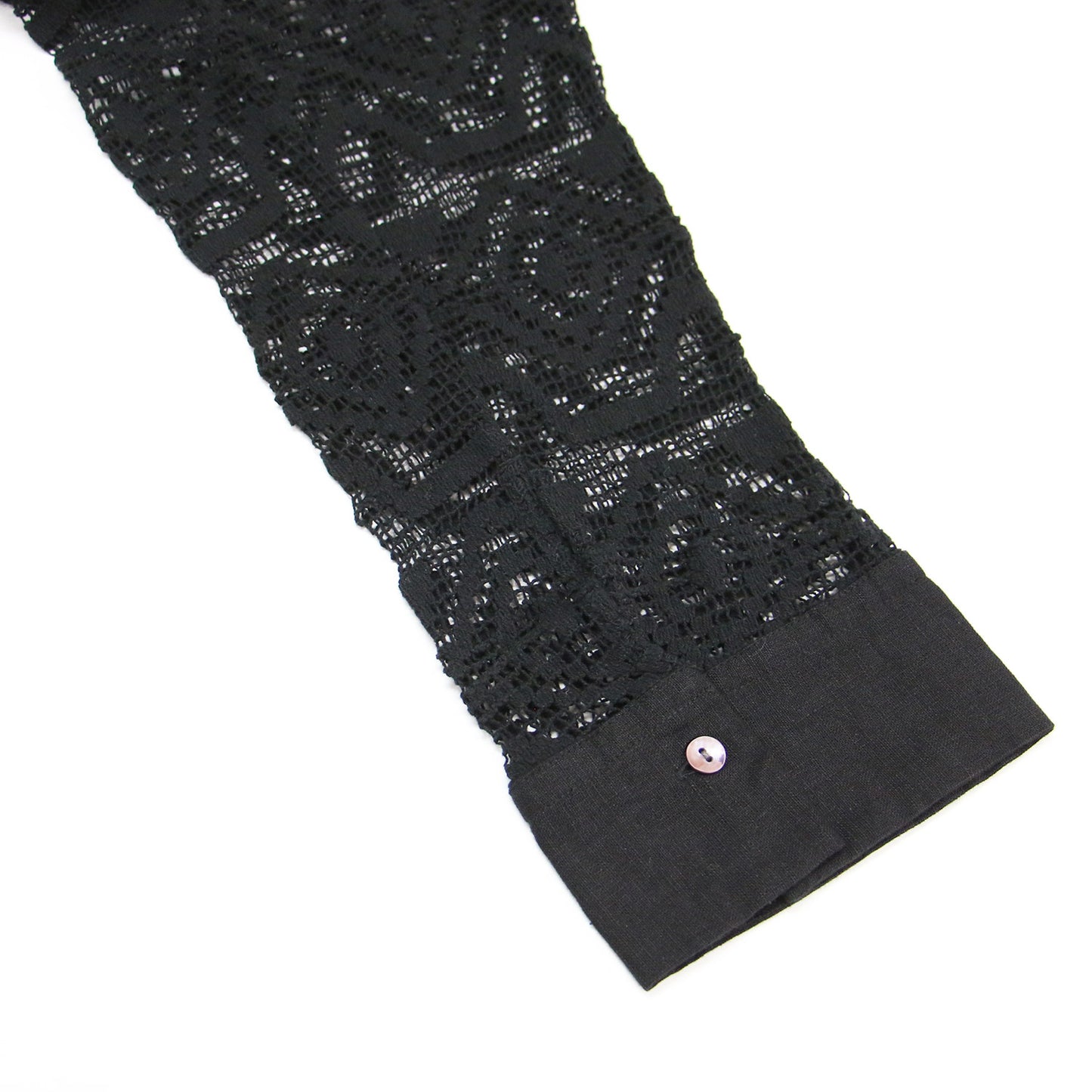 23春夏 レース シャツ / ジャケット 長袖 ノーカラー コットン リネン