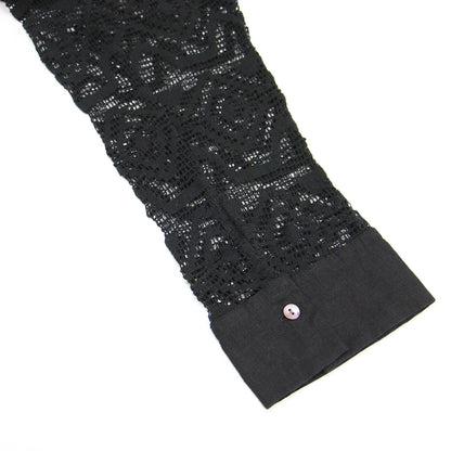 23春夏 レース シャツ / ジャケット 長袖 ノーカラー コットン リネン