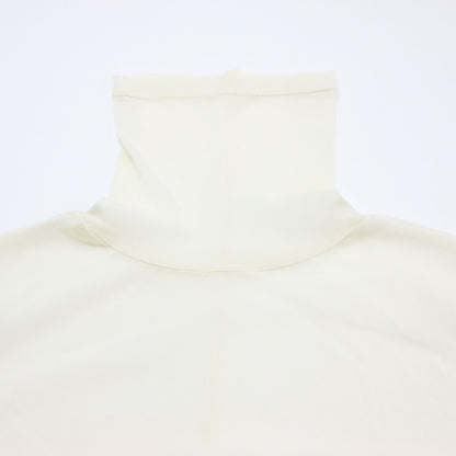 23秋冬 ソフト チュール プルオーバー / カットソー ハイネック 長袖 シアー