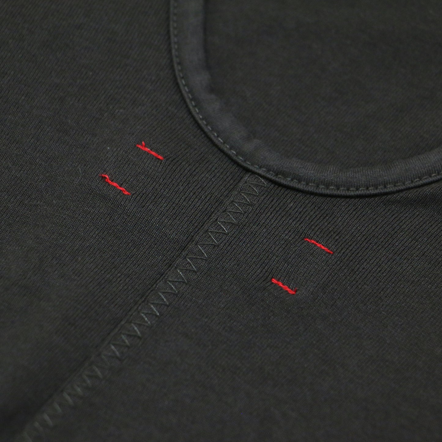 コットン ジャージー ノースリーブ ワンピース / タンクトップ ミディ丈 ラウンドネック タイト