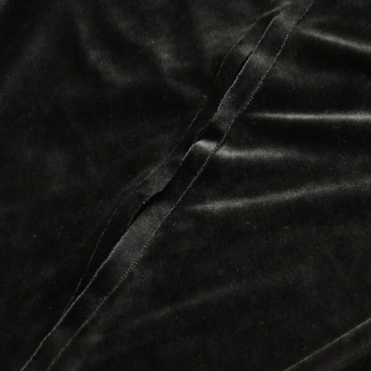 ベロア フロントホック カーディガン / becrux velour cardigan 長袖 クールネック
