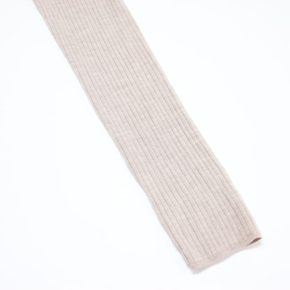 Vネック ロングスリーブ ニット / 長袖 リブ ハイゲージ ウール ウォッシャブル