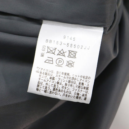 ウール ジャージ フィット & フレア ワンピース / ミディ丈 長袖 クルーネック 美シルエット