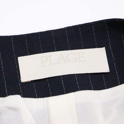 25春夏 ストライプ サマー ジャケット / STRIPE SUMMER ノーカラー Vネック 長袖 リネン混