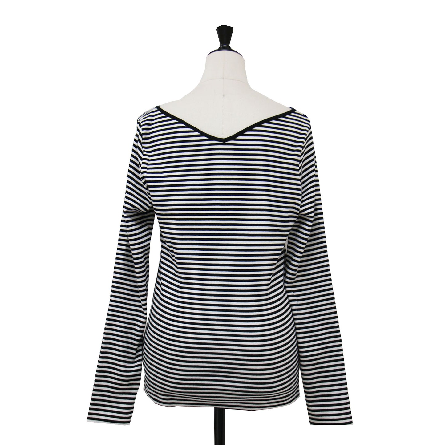 × IENA 別注 ボーダー Vネック カットソー / Tシャツ 長袖 コットン
