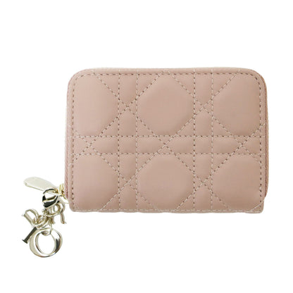 レディ ディオール ボワヤジュール ジップ コインケース スモール / Lady Dior Voyageur 財布 キルティング チャーム レザー