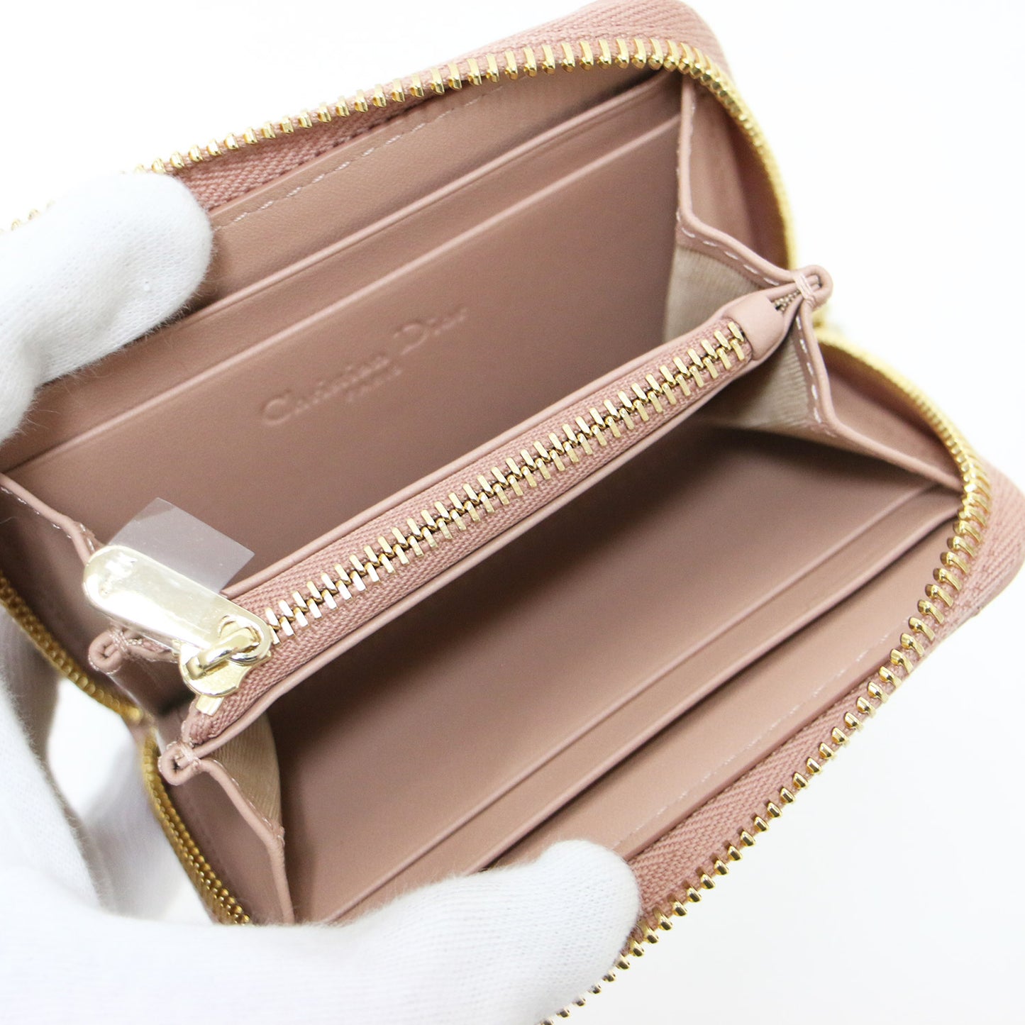 レディ ディオール ボワヤジュール ジップ コインケース スモール / Lady Dior Voyageur 財布 キルティング チャーム レザー