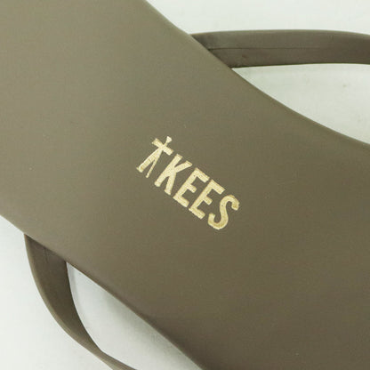 レザー ビーチサンダル / トング フラット ラウンドトゥ 牛革