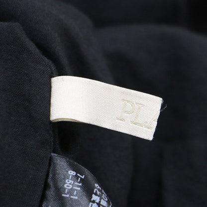 24春夏 リネン ティアード ドレス / ワンピース ロング ノースリーブ クルーネック ギャザー