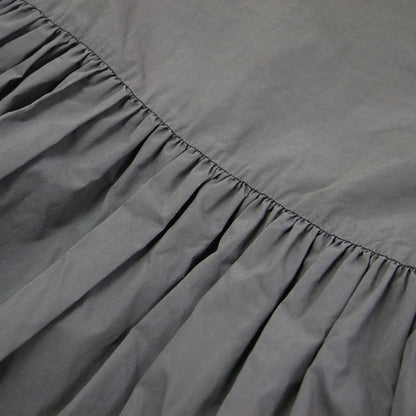 20秋冬 コットン バックリボン ブラウス / クルーネック 長袖 ボリュームスリーブ ギャザー Aライン