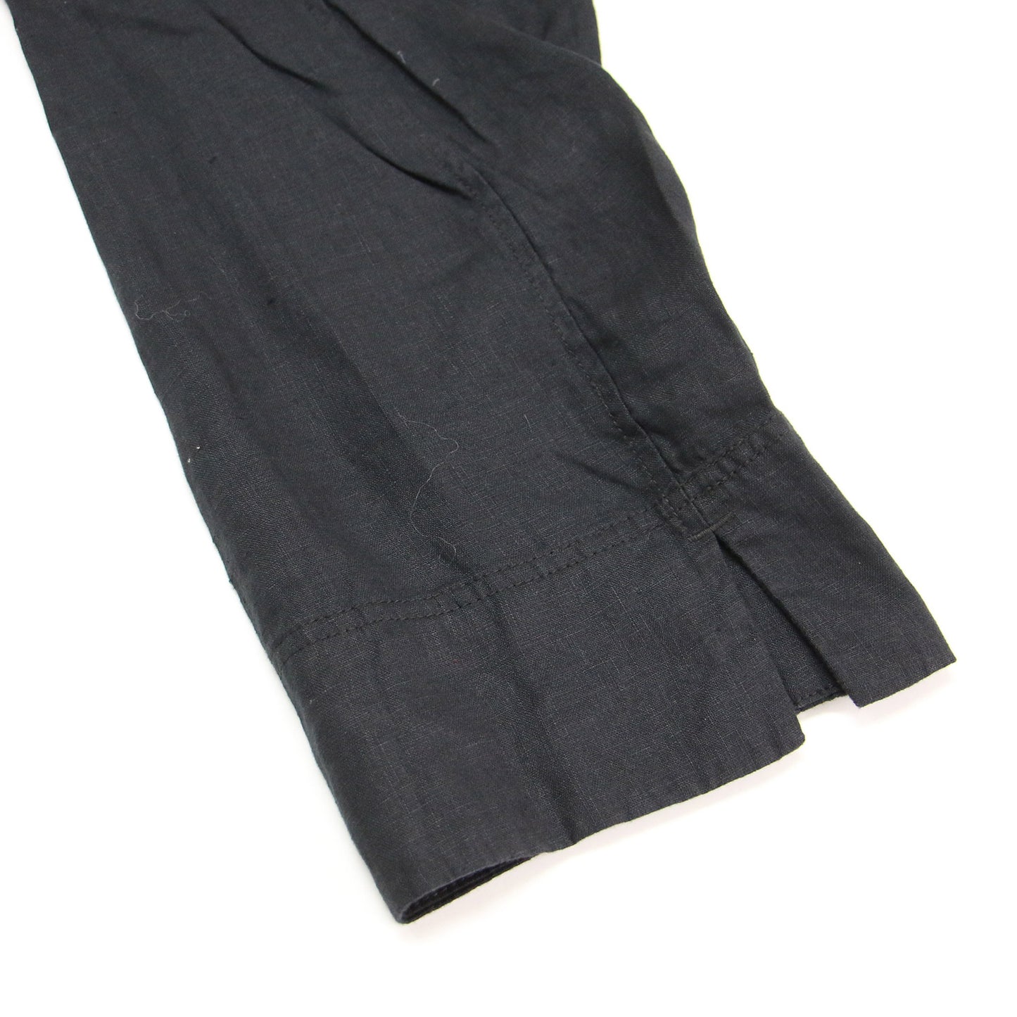 24春夏 リネン スキッパー プルオーバー / シャツ ブラウス 長袖 スリット